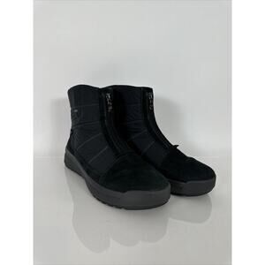 Ara Addy Waterproof Winter Snow Boot Gore-Tex Black Women's US 8 Front Zip-UP